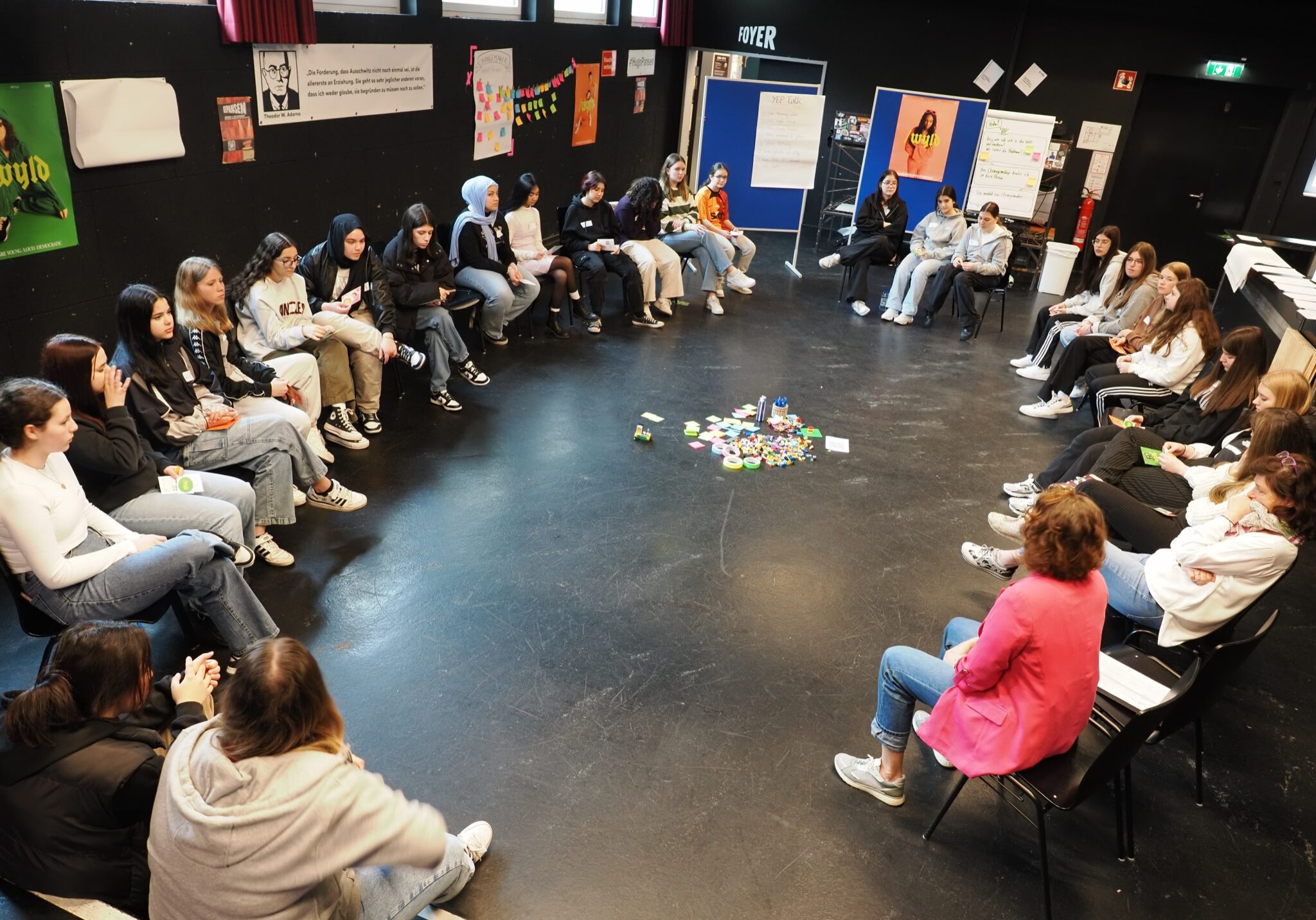 Co-Creation Event mit einer Schulklasse für das Projekt „Generation Changemaker". Copyright: YEP - Stimme der Jugend Copyright: YEP - Stimme der Jugend
